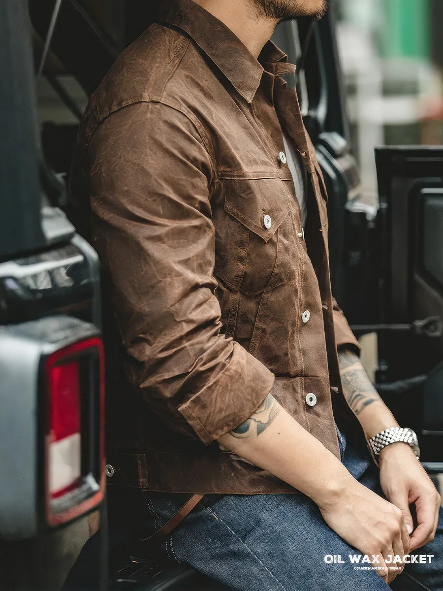 American Retro Oil Wax Jacket
