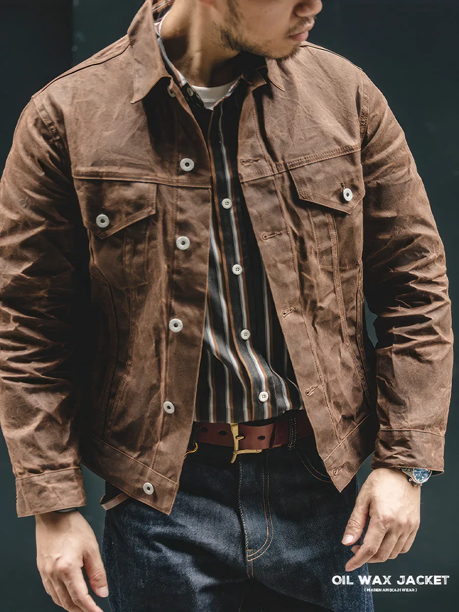 American Retro Oil Wax Jacket