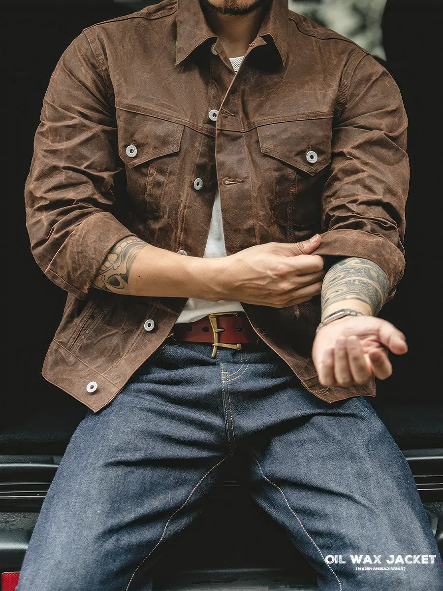 American Retro Oil Wax Jacket