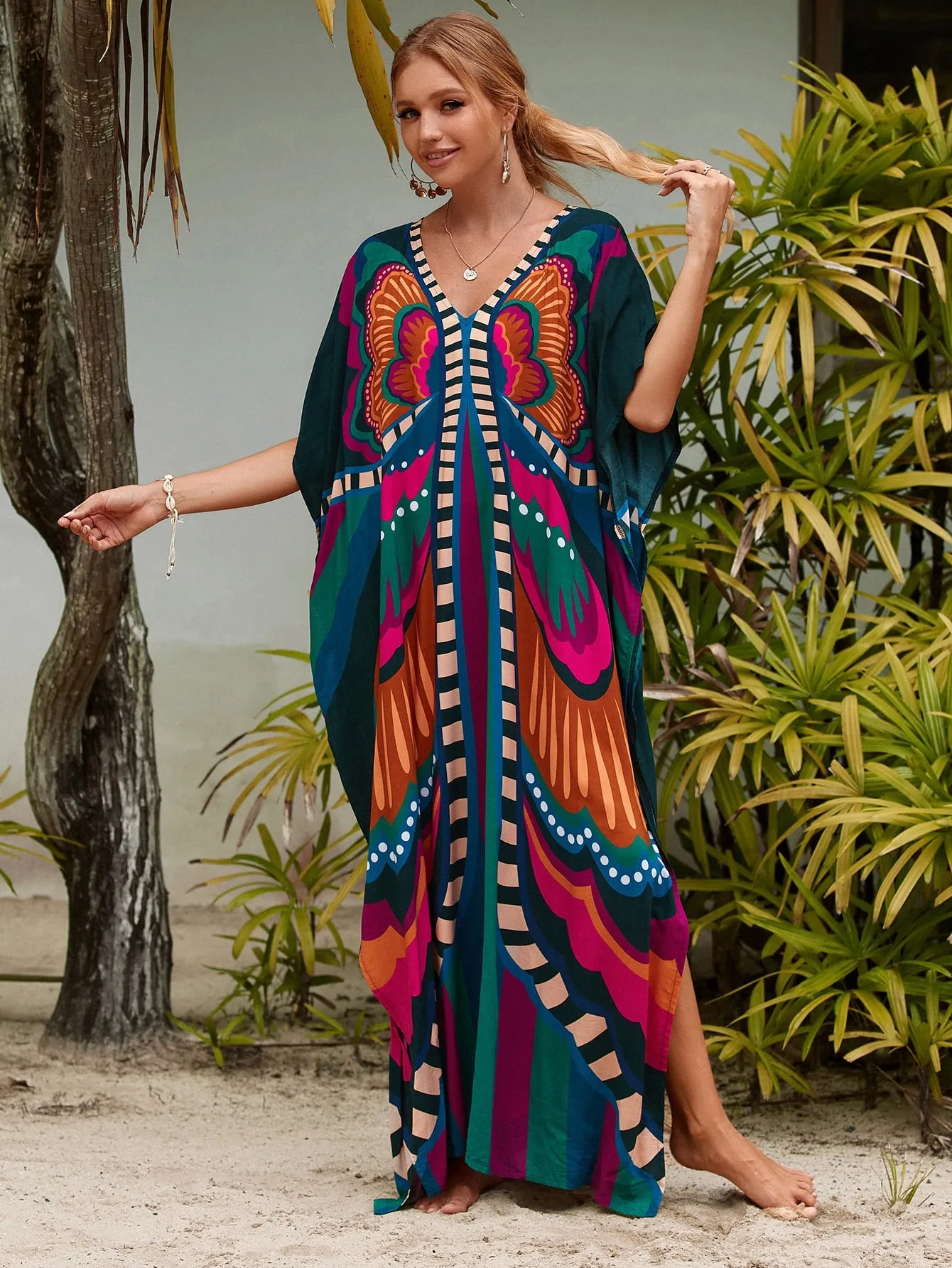 Bohemian Butterfly Printed Dress comes in several colors! SALE!-
