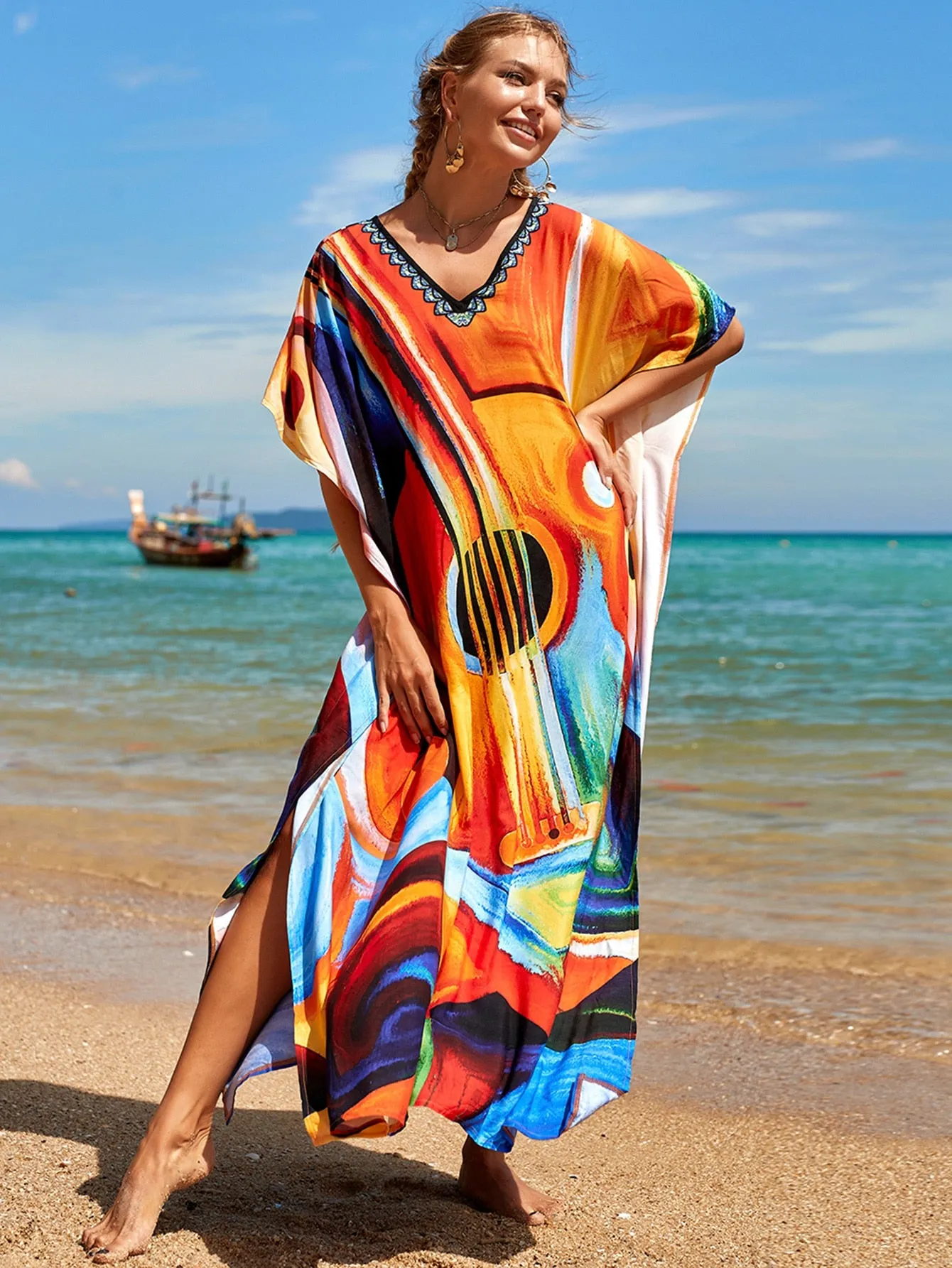 Bohemian Butterfly Printed Dress comes in several colors! SALE!-