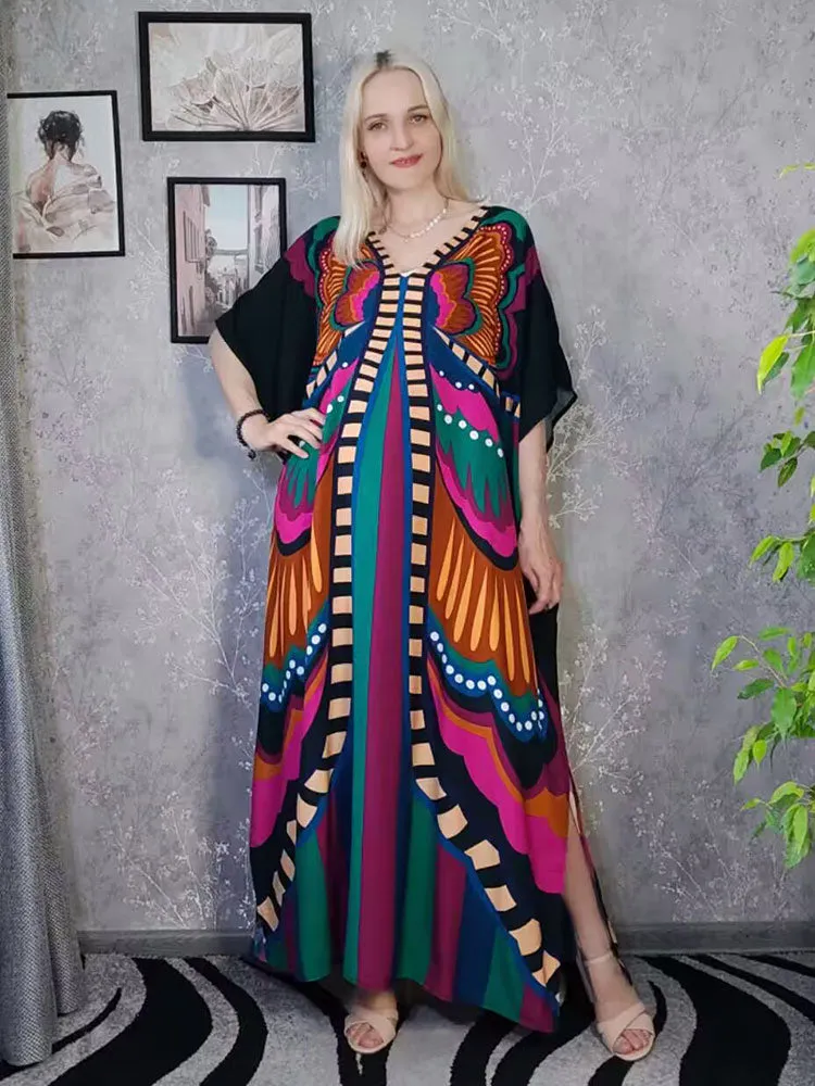 Bohemian Butterfly Printed Dress comes in several colors! SALE!-
