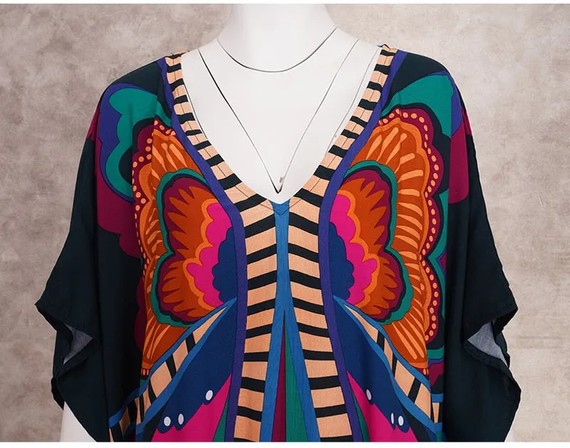 Bohemian Butterfly Printed Dress comes in several colors! SALE!-