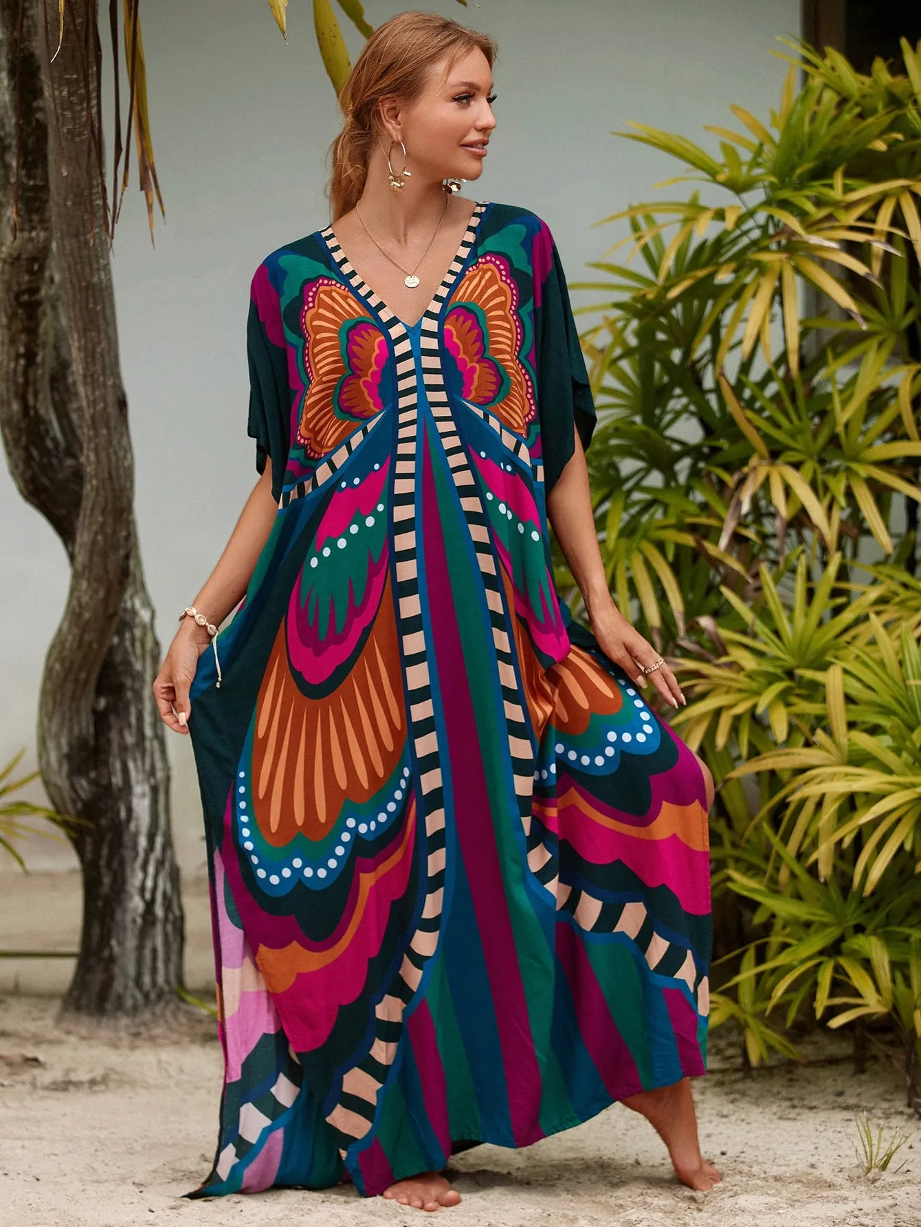 Bohemian Butterfly Printed Dress comes in several colors! SALE!-