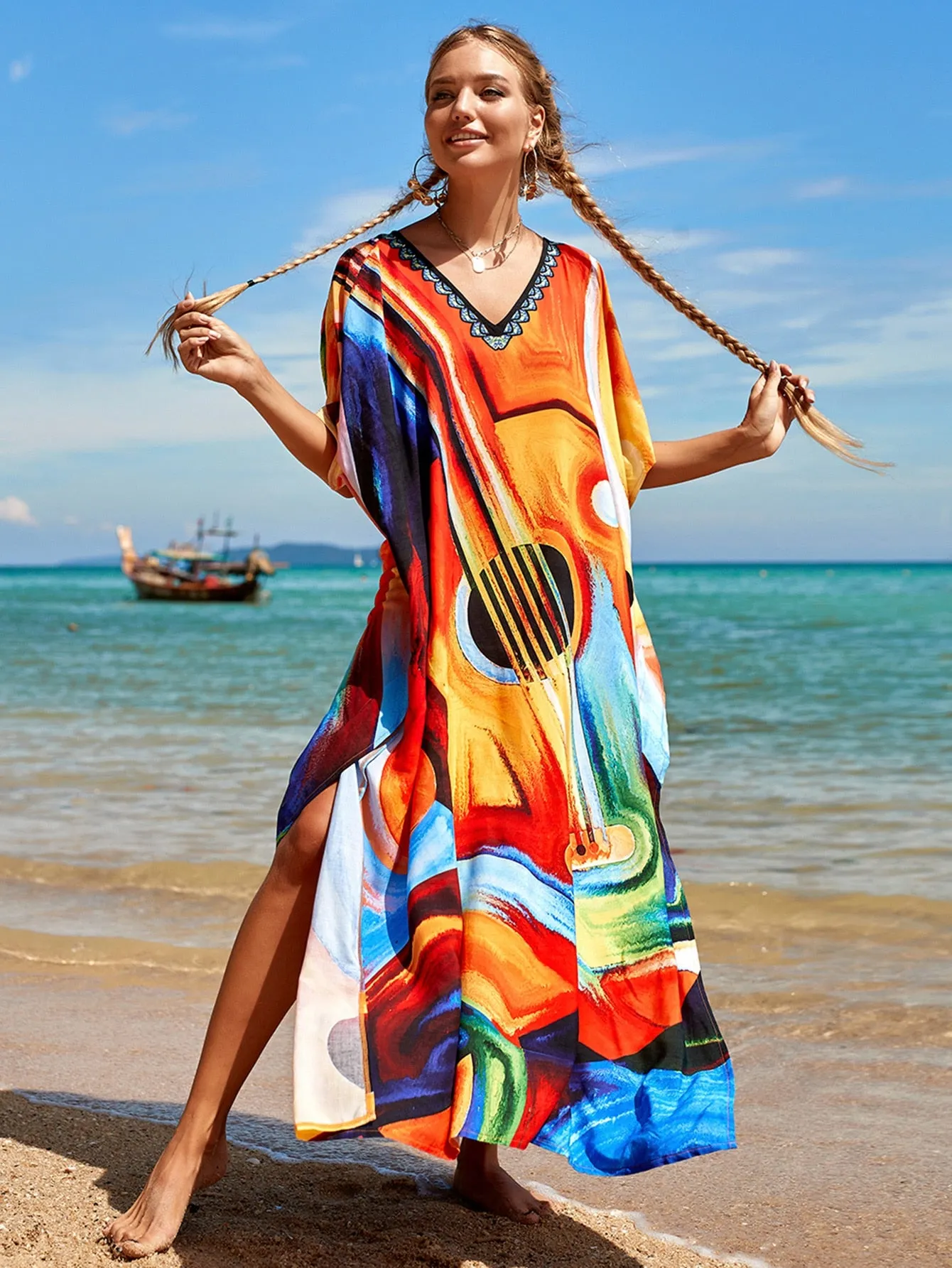 Bohemian Butterfly Printed Dress comes in several colors! SALE!-