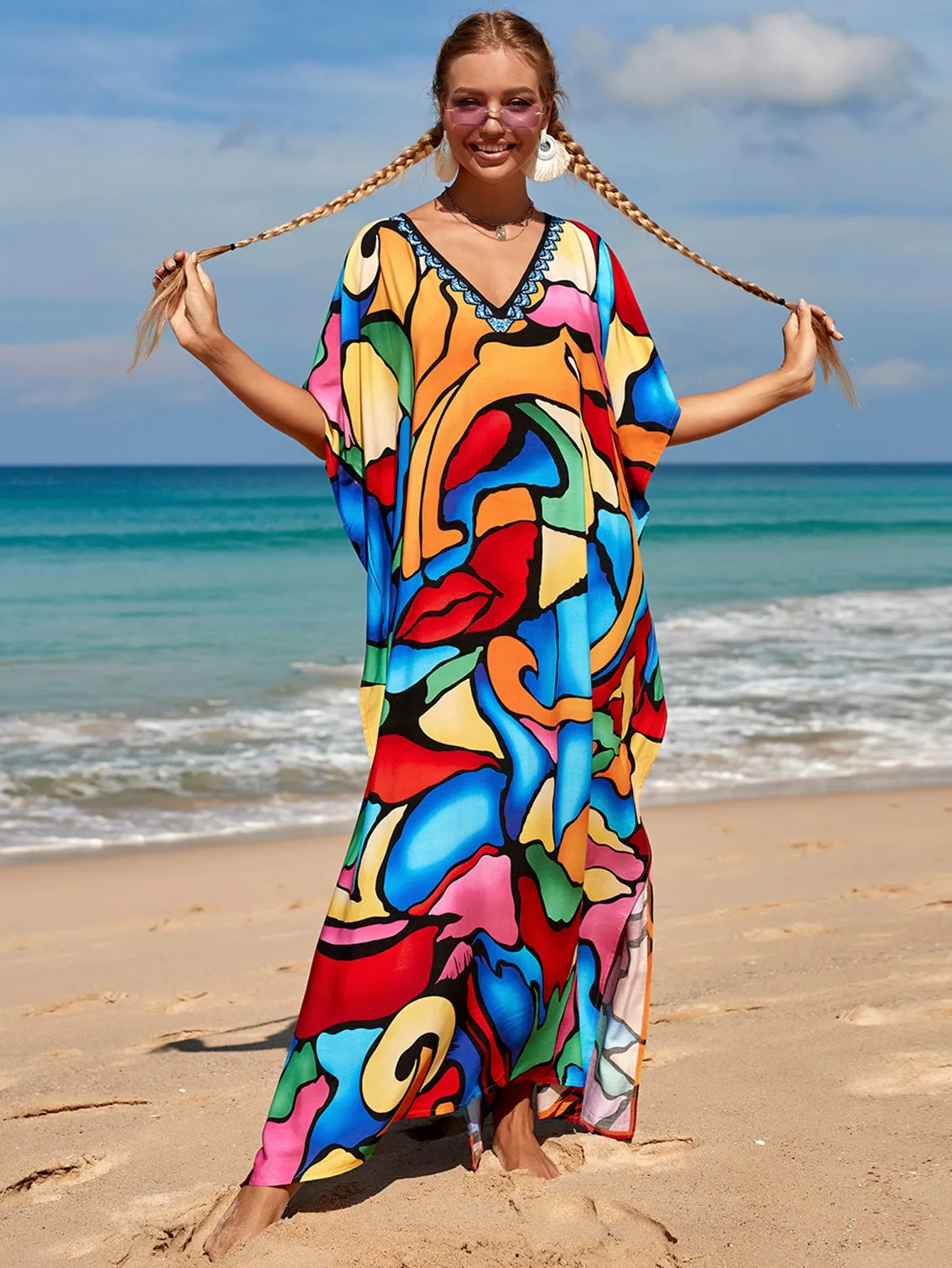 Bohemian Butterfly Printed Dress comes in several colors! SALE!-
