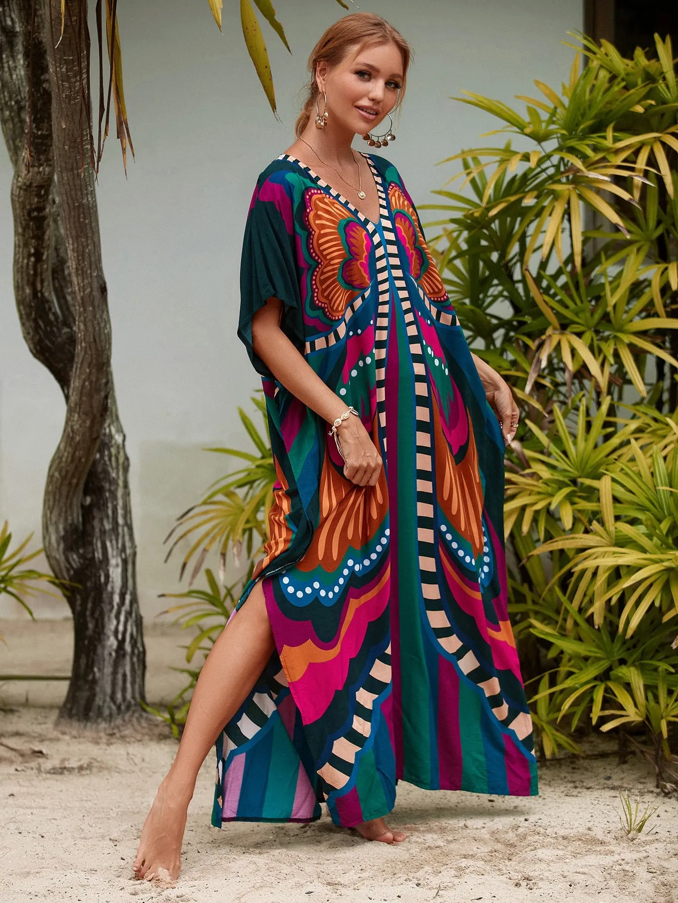 Bohemian Butterfly Printed Dress comes in several colors! SALE!-