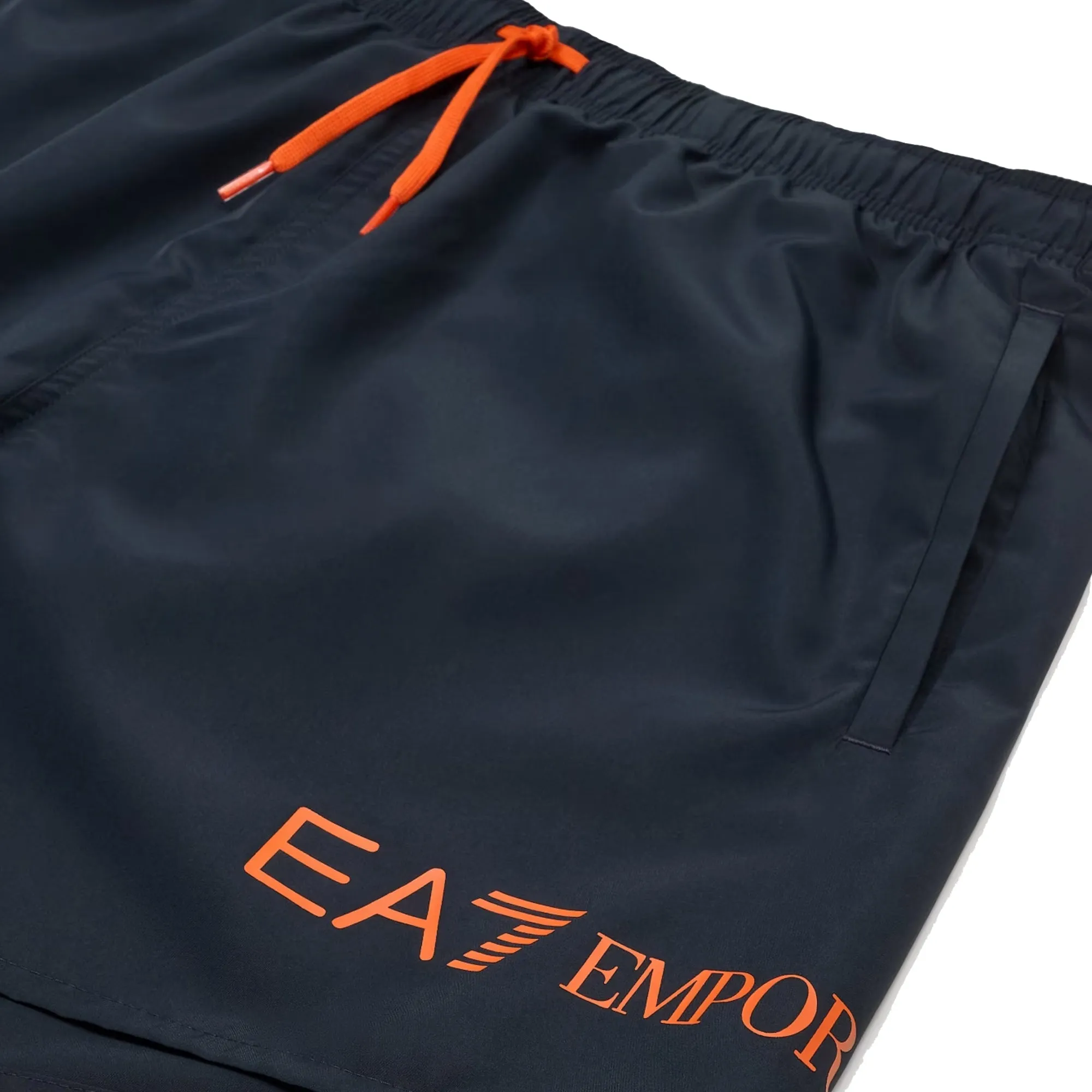 EA7 Emporio Armani Logo Swim Shorts Armani Blue/Tanger