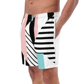 Geometry All-Over Print Recycled Swim Trunks