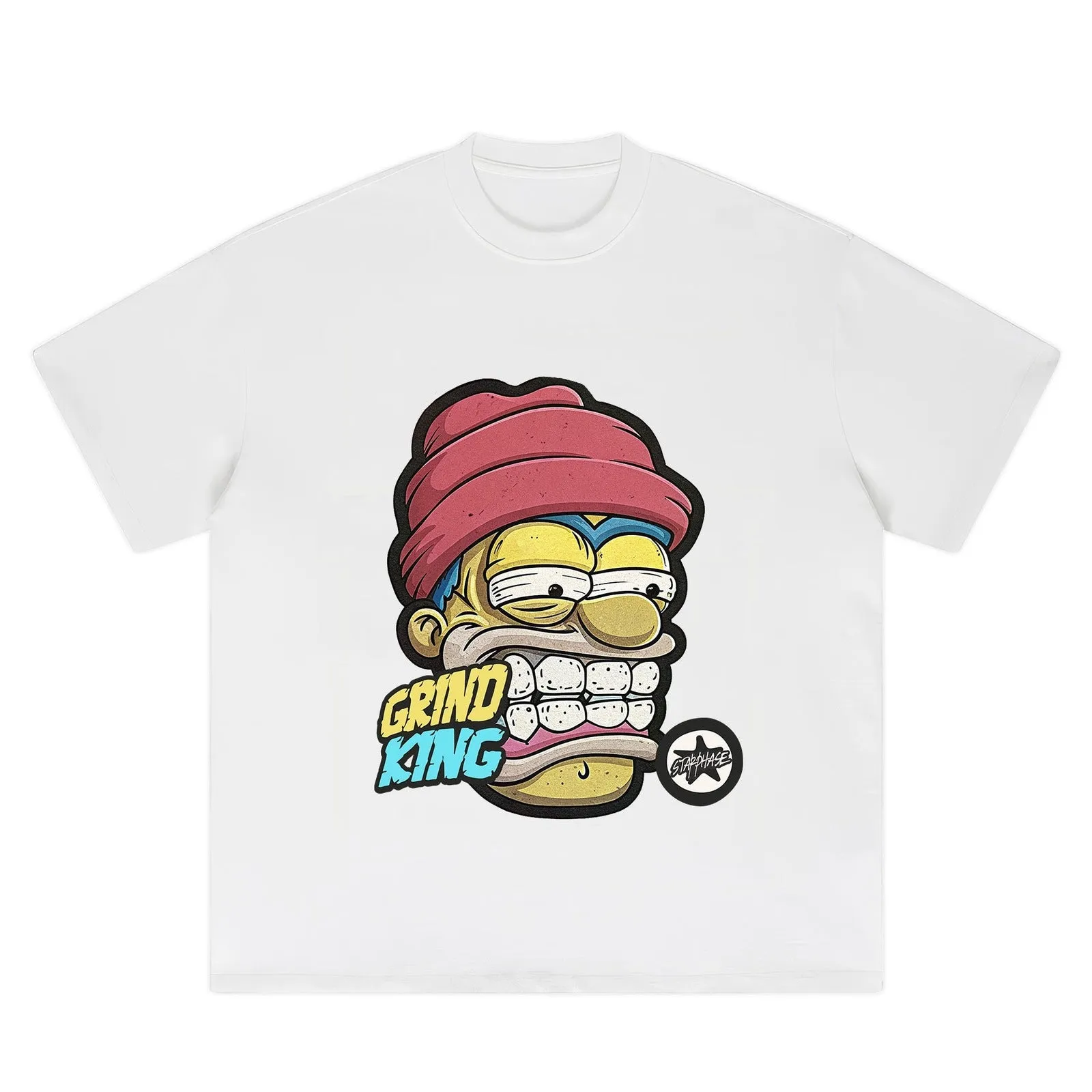 Grind King Skater Oversized Graphic T-Shirt