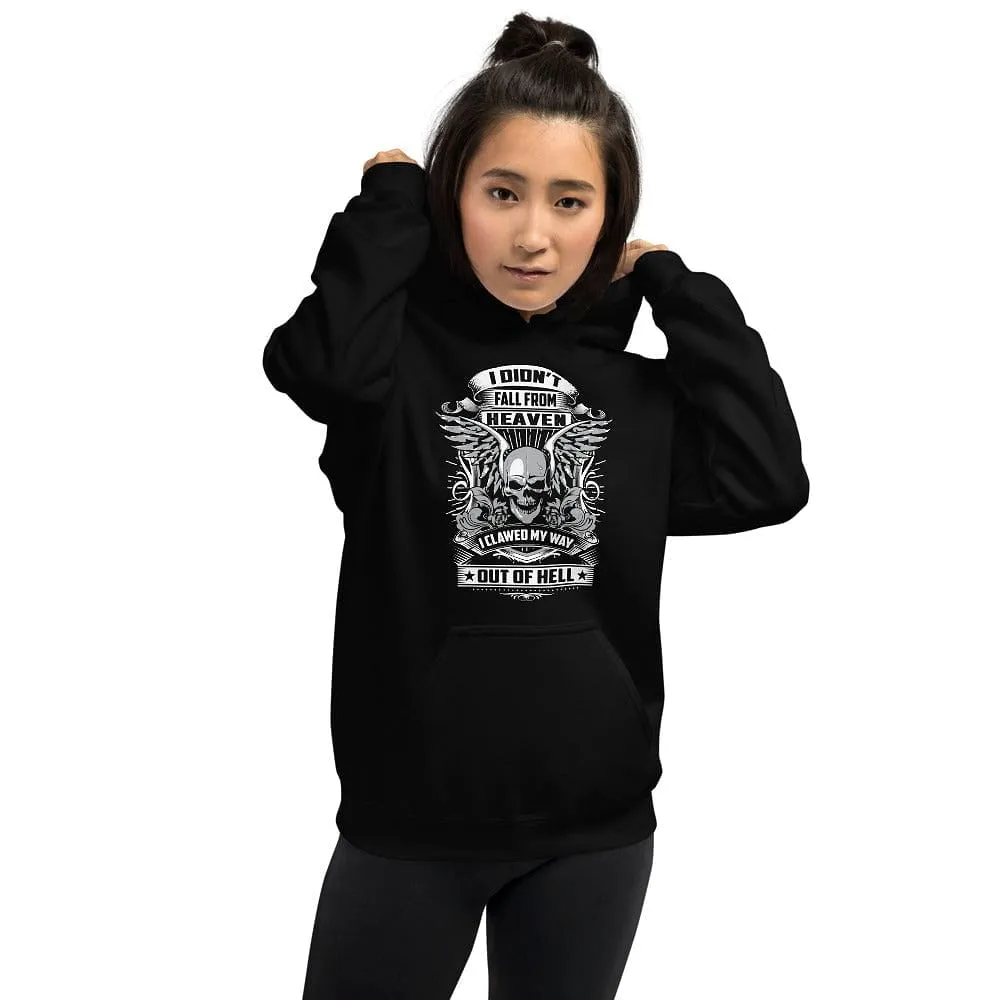 I Didn't Fall From Heaven - Skull Hoodie - up tp 5XL