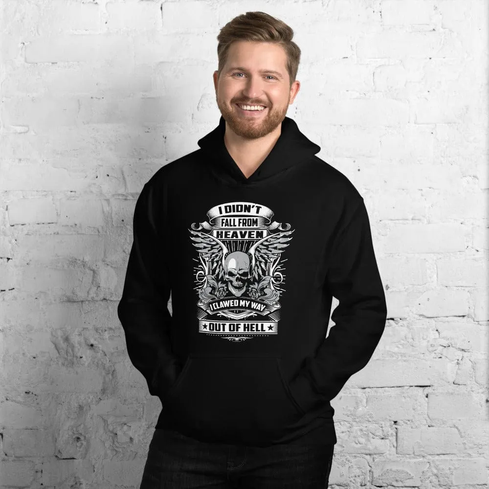 I Didn't Fall From Heaven - Skull Hoodie - up tp 5XL