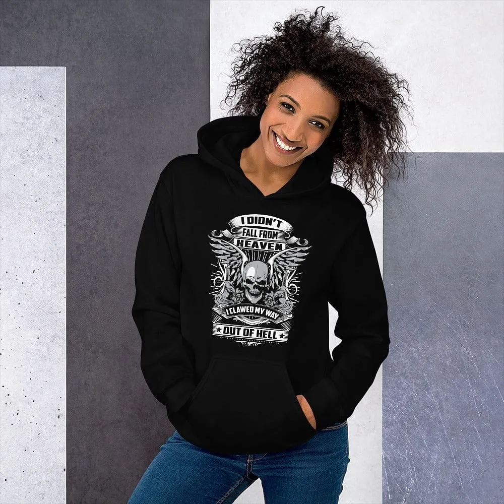 I Didn't Fall From Heaven - Skull Hoodie - up tp 5XL