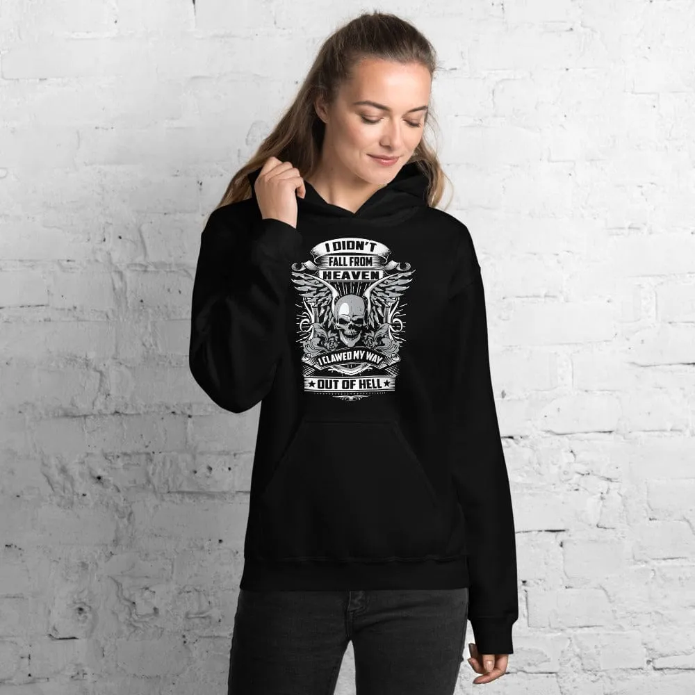 I Didn't Fall From Heaven - Skull Hoodie - up tp 5XL