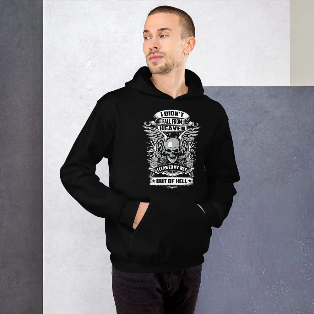 I Didn't Fall From Heaven - Skull Hoodie - up tp 5XL