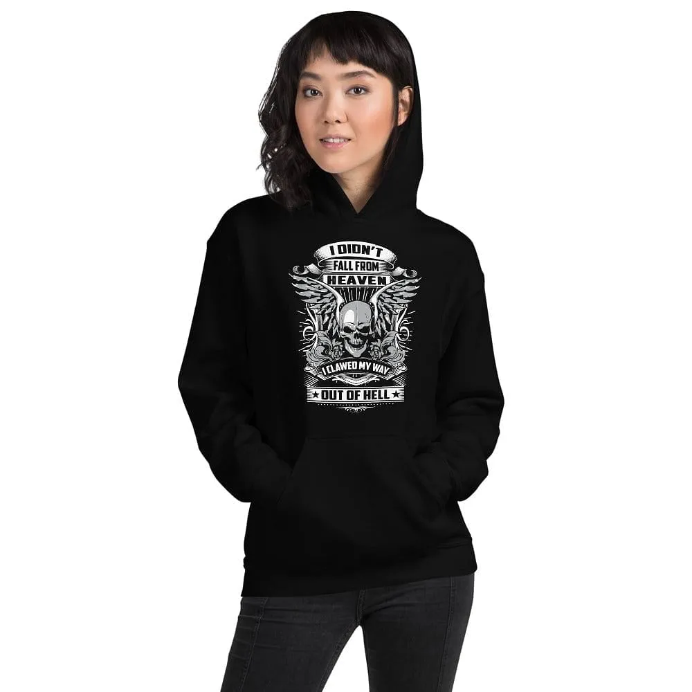 I Didn't Fall From Heaven - Skull Hoodie - up tp 5XL