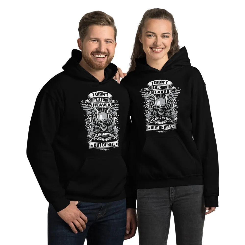 I Didn't Fall From Heaven - Skull Hoodie - up tp 5XL
