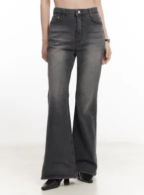 Jiselle Washed Flared Jeans CA502