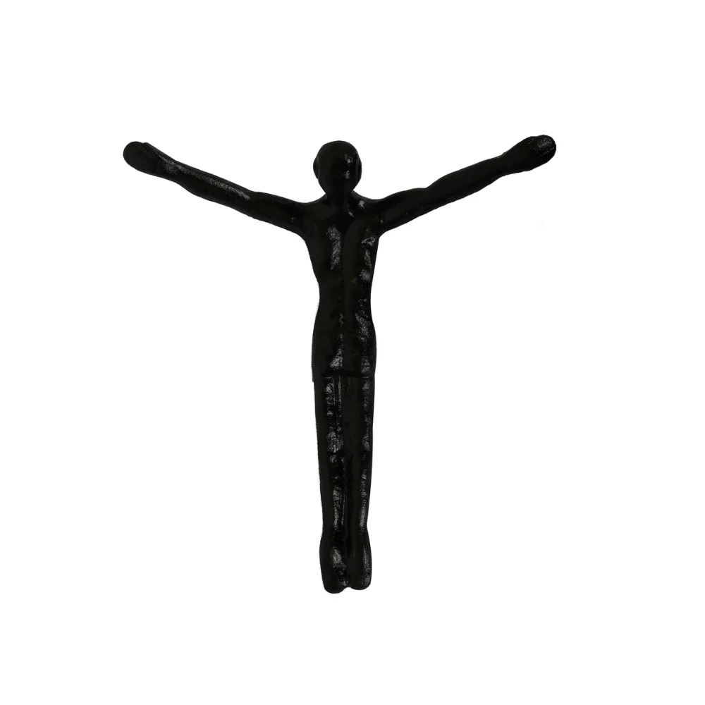 Men Upside Down Wall Hanging | Statement Home Accent | Black | 11"