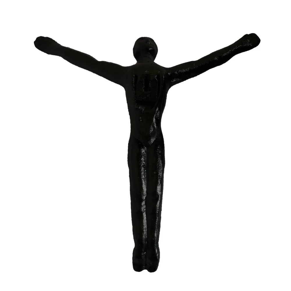 Men Upside Down Wall Hanging | Statement Home Accent | Black | 11"