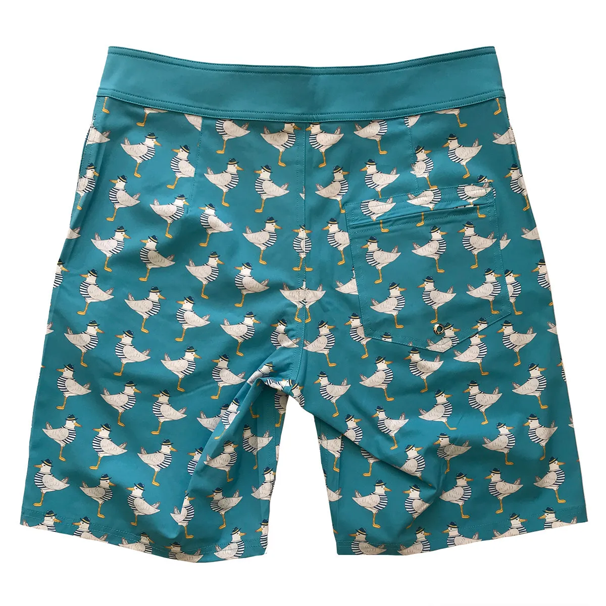 Men's Surfer Boardies: Flock of Seagulls