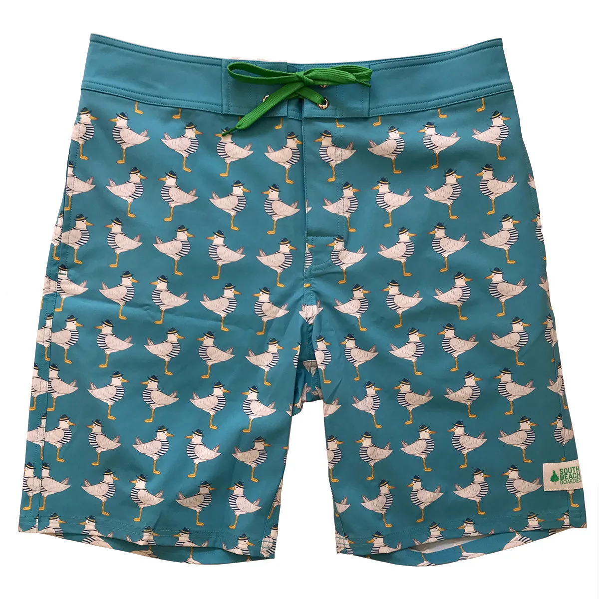 Men's Surfer Boardies: Flock of Seagulls