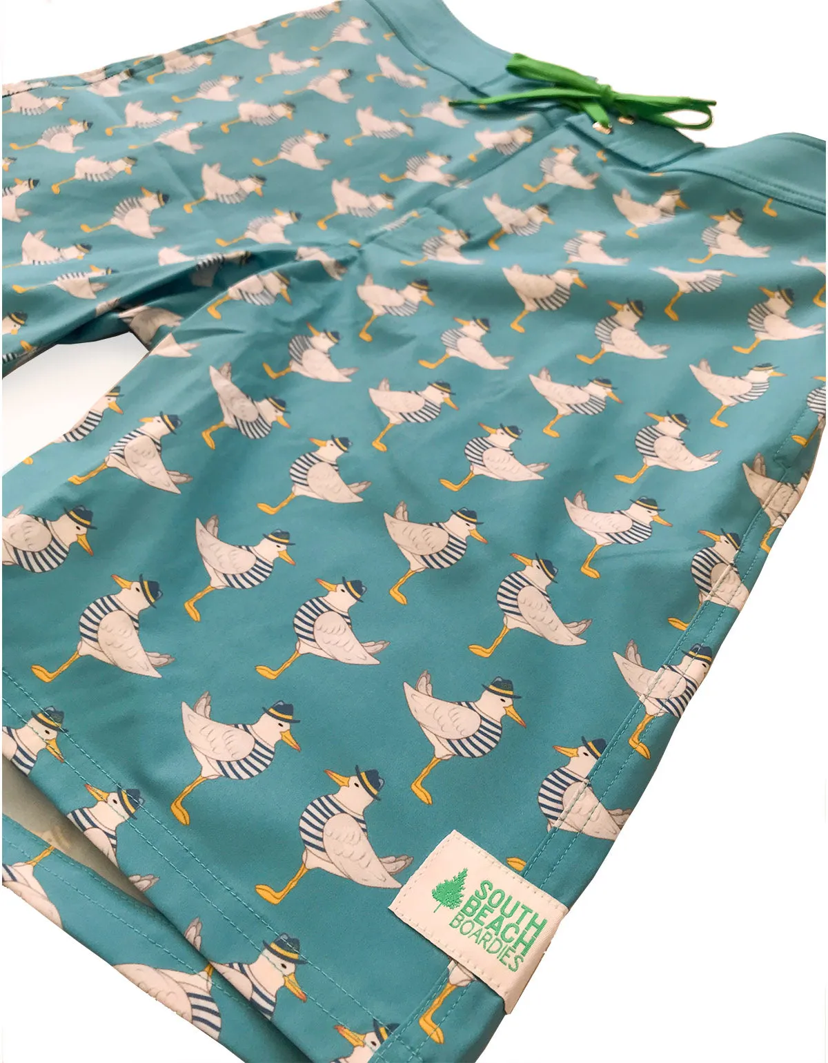 Men's Surfer Boardies: Flock of Seagulls