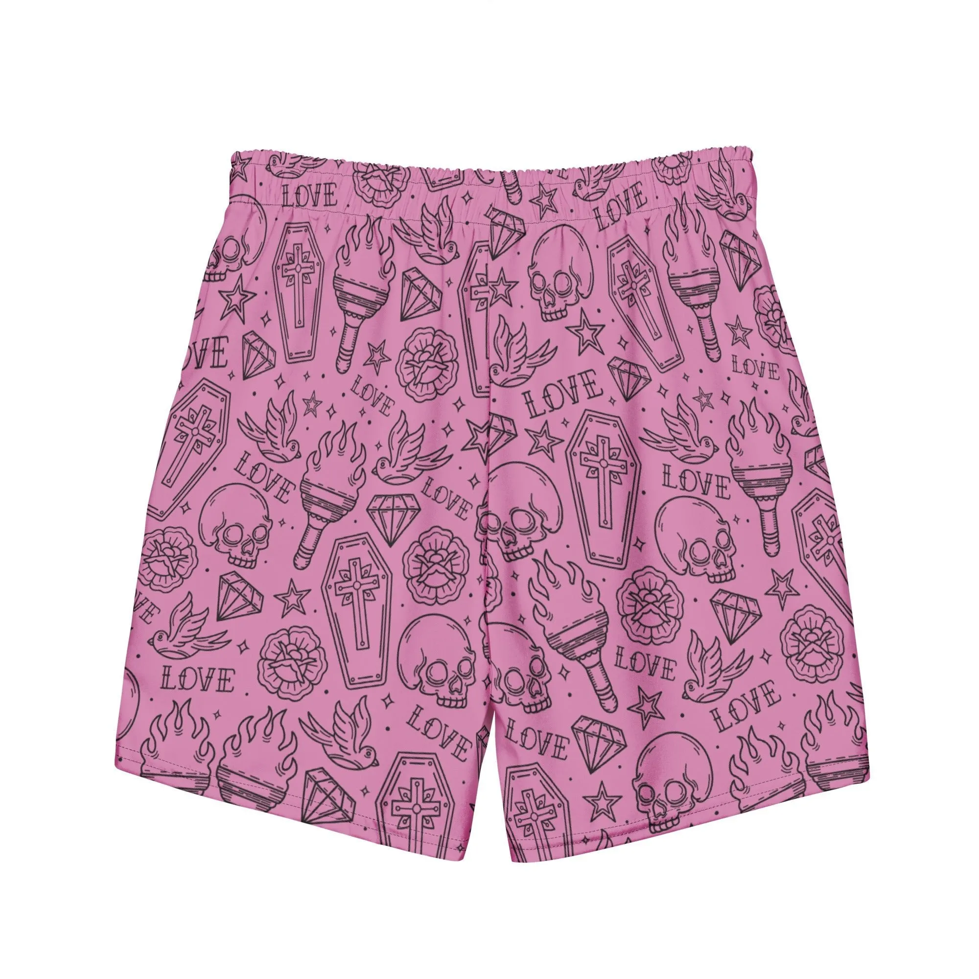 Punk in Pink Men's Swim Trunks