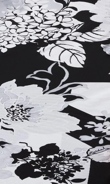 Roidal Aroa Black White Beach Dress