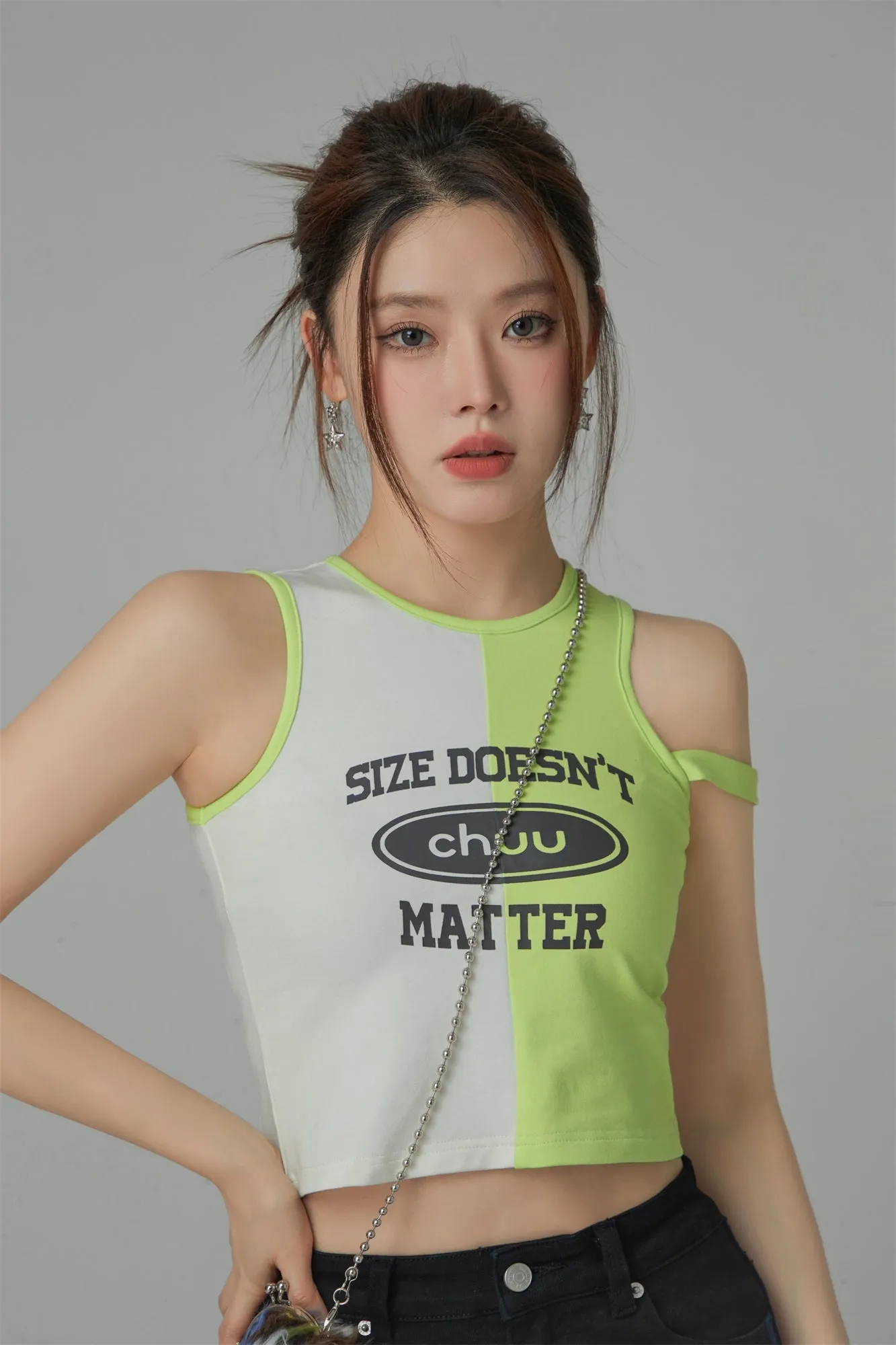 Size Doesnt Matter Printed Sleeveless Top